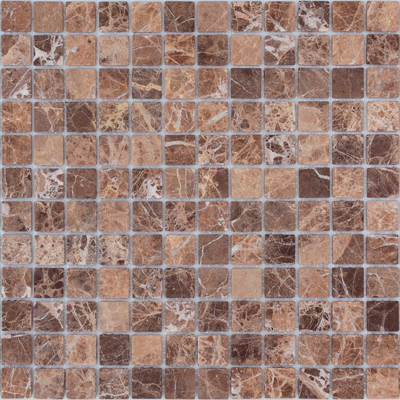 Мозаика LeeDo - Pietrine Emperador Dark полированная 30,5x30,5x0,7 см (чип 48x48x7 мм) (Emperador Dark POL 48x48x7)