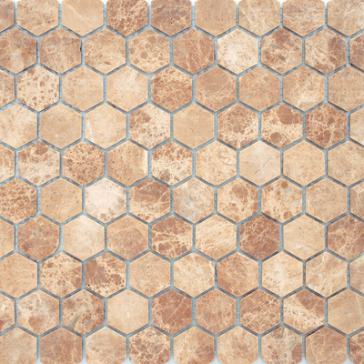 Мозаика LeeDo - Pietrine Emperador Light матовая 30,5x30,5x0,7 см (чип 48x48x7 мм) (Emperador Light MAT 48x48x7)