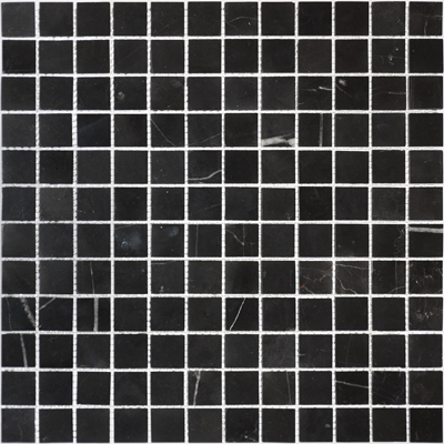 Мозаика LeeDo Caramelle - Pietrine Nero Oriente полированная 29,8x29,8х0,7 см (чип 23х23х7 мм) (Nero Oriente POL 23x23x7)