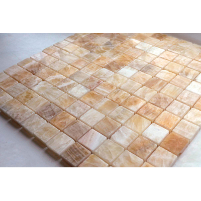 Мозаика LeeDo (Лидо Керамика) Caramelle - Pietrine Onice Beige полированная 29,8x29,8х0,7 см (чип 2,3х2,3х0,7 см) (Onice Beige POL 23x23x8)