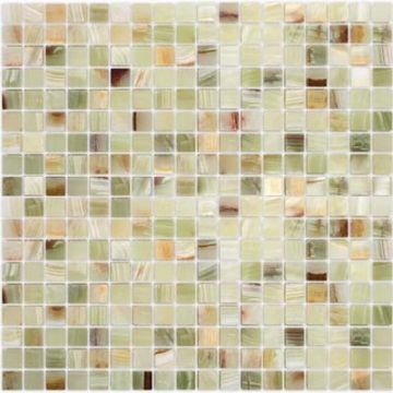 Мозаика LeeDo Caramelle - Pietrine Onice Jade Verde полированная 29,8x29,8х0,7 см (чип 23х23х7 мм) (Onice Jade Verde POL 23x23x7)
