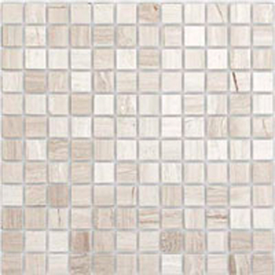 Мозаика LeeDo - Pietrine Travertino Silver полированная 30,5x30,5x0,7 см (чип 48x48x7 мм) (Travertino Silver POL 48x48x7)