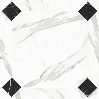 Керамогранит LeeDo (Лидо Керамика) - Marble Porcelain Calacatta POL октагон 60x60 см, полированный (Calacatta POL 60x60 Octagon)