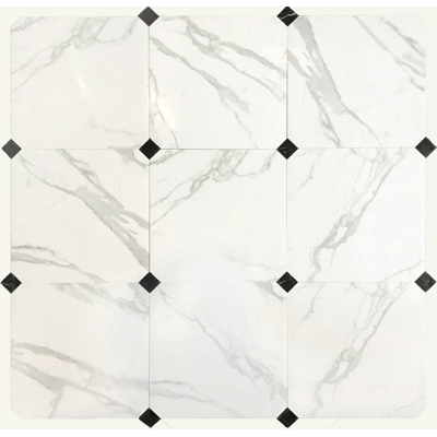 Керамогранит LeeDo (Лидо Керамика) - Marble Porcelain Calacatta POL октагон 60x60 см, полированный (Calacatta POL 60x60 Octagon)
