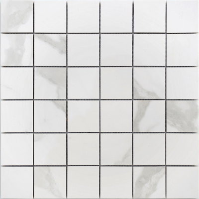 Мозаика LeeDo - Marble Porcelain Calacatta POL 29,8x29,8 см (чип 48x48х10 мм), полированный керамогранит (Calacatta POL мозаика 48х48)