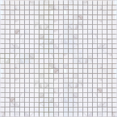 Мозаика LeeDo - Marble Porcelain Calacatta POL 29,8x29,8 см (чип 23х23х10 мм), полированный керамогранит (Calacatta POL мозаика 23x23)