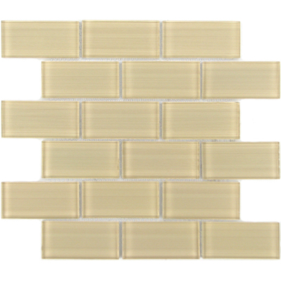 Мозаика LeeDo Caramelle - Impressioni Mattoni Crema 30x30x0,8 см (чип 50х100х8 мм) (Mattoni Crema 50x100x8)