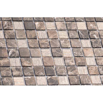 Мозаика LeeDo (Лидо Керамика) - Silk Way Coffee Jute 29,8х29,8x0,4 см (чип 2,3x2,3x0,4 см) (Coffee Jute 23x23x4)