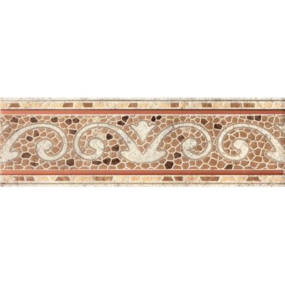 Керамогранит Бордюр Laparet (Лапарет) Тенерифе 14х45 см Бежевый 3604-0103-1001