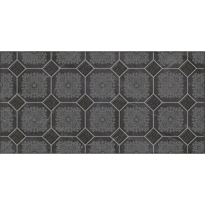 Декор Laparet (Лапарет) Olimpus 25х50 см Черный VT/B86/34030