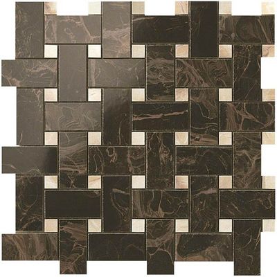 Мозаика Atlas Concorde (Атлас Конкорд) Supernova Marble Frappuccino Dark Twist Mosaic 30,5x30,5 см (600110000071)