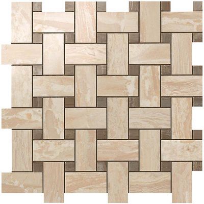 Мозаика Atlas Concorde (Атлас Конкорд) Supernova Marble Woodstone Champagne Twist Mosaic 30,5x30,5 см (600110000070)
