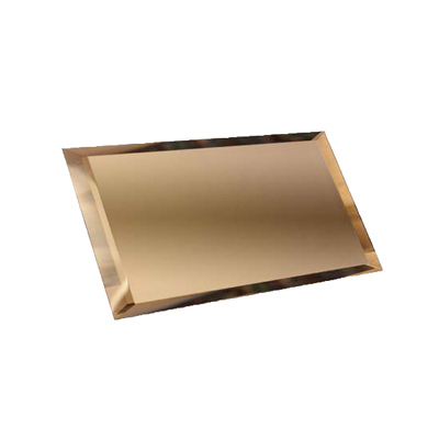 Прямоугольная зеркальная бронзовая плитка ДСТ 12х48 см ПЗБ1-02 БП000011174