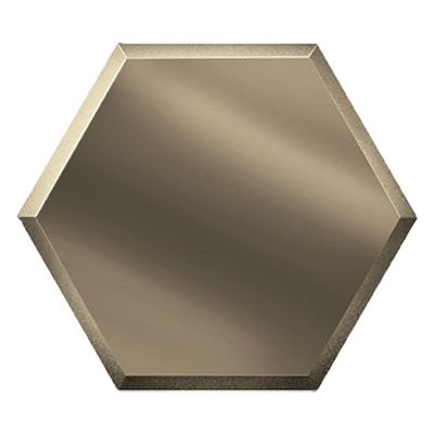 Зеркальная бронзовая плитка ДСТ 21,6х25 см СОЗБ2
