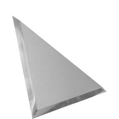 Треугольная зеркальная серебряная плитка ДСТ 20х20 см ТЗС1-02 БП000010241