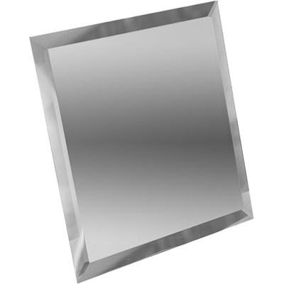 Квадратная зеркальная серебряная плитка ДСТ 15х15 см КЗС1-15