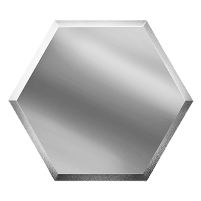 Зеркальная серебряная плитка ДСТ 21,6х25 см СОЗС2