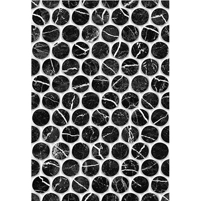 Настенная плитка Keramin (Керамин) Помпеи 1 тип 1 27,5х40 см Черная