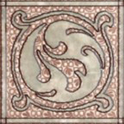 Декор Keramin (Керамин) Раполано 9,8х9,8 см Бежевый