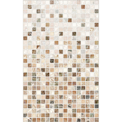 Керамическая плитка настенная М-Квадрат (Кировская керамика) под мозаику PiezaROSA Нео Коричневый 25х40 см (122862)