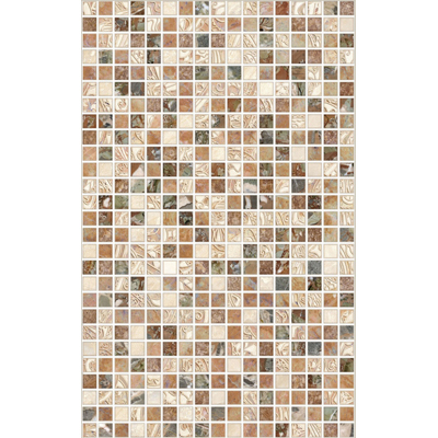 Керамическая плитка настенная М-Квадрат (Кировская керамика) под мозаику PiezaROSA Нео Коричневый 25х40 см (122863)