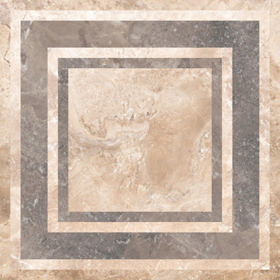 Керамогранит М-Квадрат (Кировская керамика) ProGres (Прогрес) Конкорд Деко-2 Коричневый 45х45 см (738462)