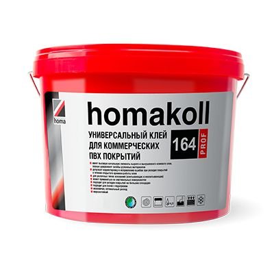 Клей для напольных покрытий Homa (Хома) Homakoll 164 Prof (Хомакол 164 Проф) водно-дисперсионный однокомпонентный 1к 3 кг