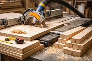 распил фанеры